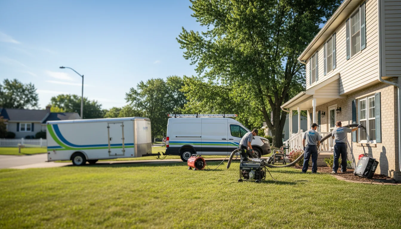 Flooded Basement Restoration And Cleanup With Repair in Smithboro, IL near me